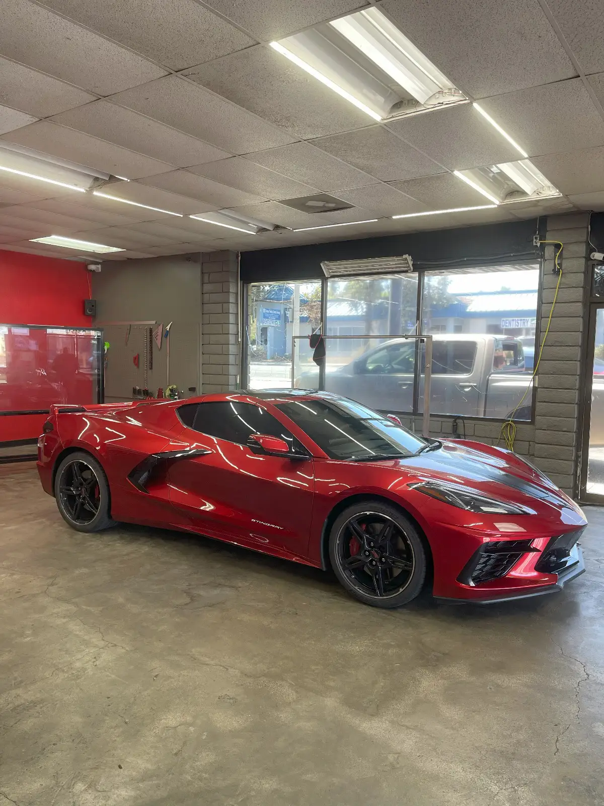 2022 Corvette stingray with 3M crystalline blk 20% +70% on windshield.